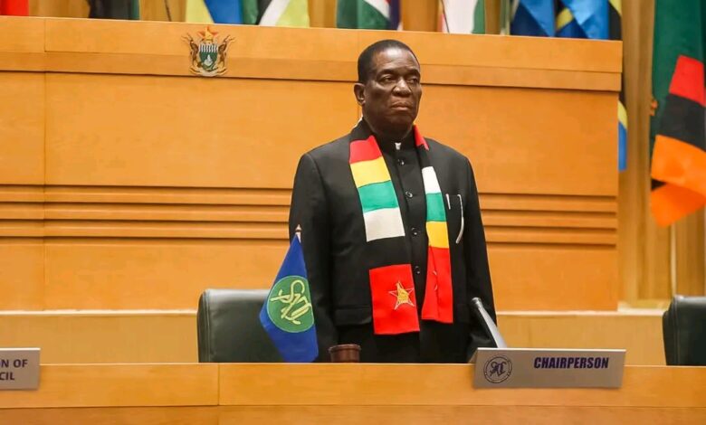 Le président du Zimbabwe, Emmerson Mnangagwa actuel président de la SADC [31 janvier 2025]