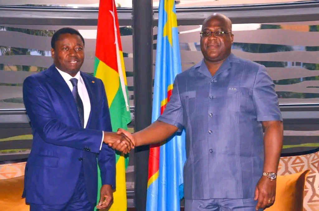 Le président Togolais, Faure Gnassingbé et le président congolais, Felix Tshisekedi