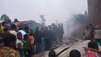 incendie Oicha au nord-kivu