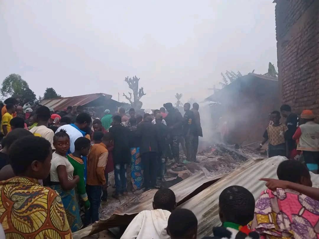 incendie Oicha au nord-kivu