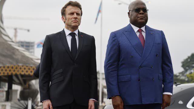 Emmanuel Macron et Félix Tshisekedi
